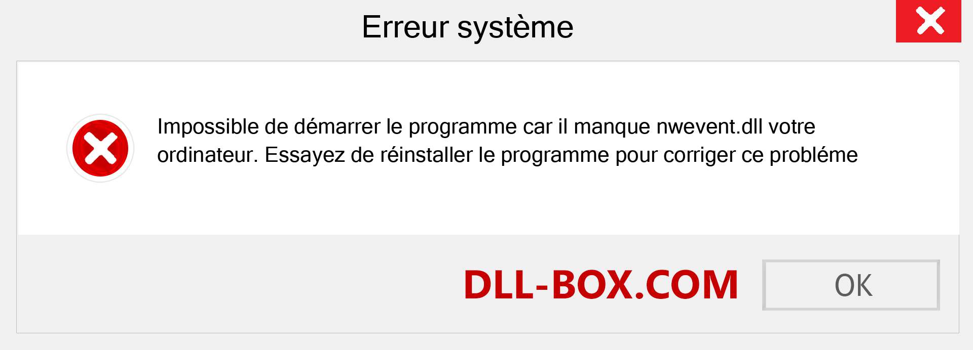 Le fichier nwevent.dll est manquant ?. Télécharger pour Windows 7, 8, 10 - Correction de l'erreur manquante nwevent dll sur Windows, photos, images